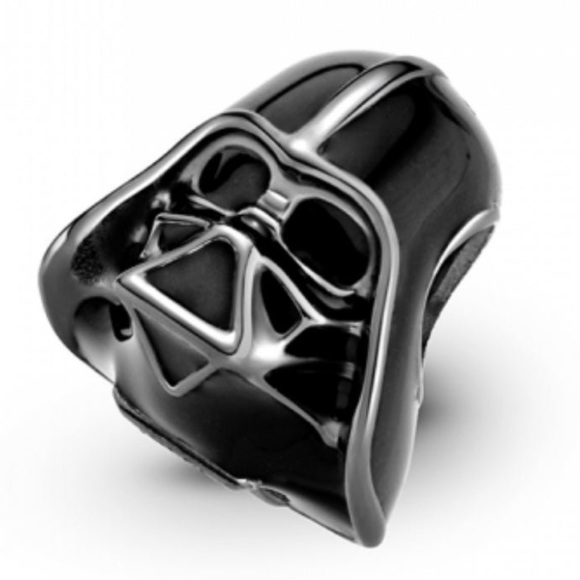 NWOT Pandora x Star Wars Darth Vader Charm with Black Enamel - 799256C01 - Picture 3 of 14